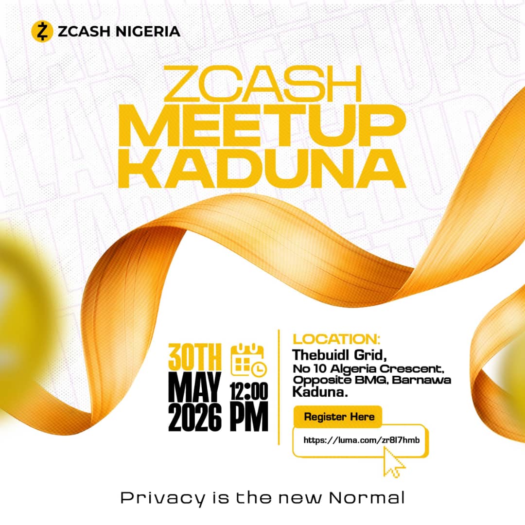 Image for ZCASH MEETUP KADUNA event